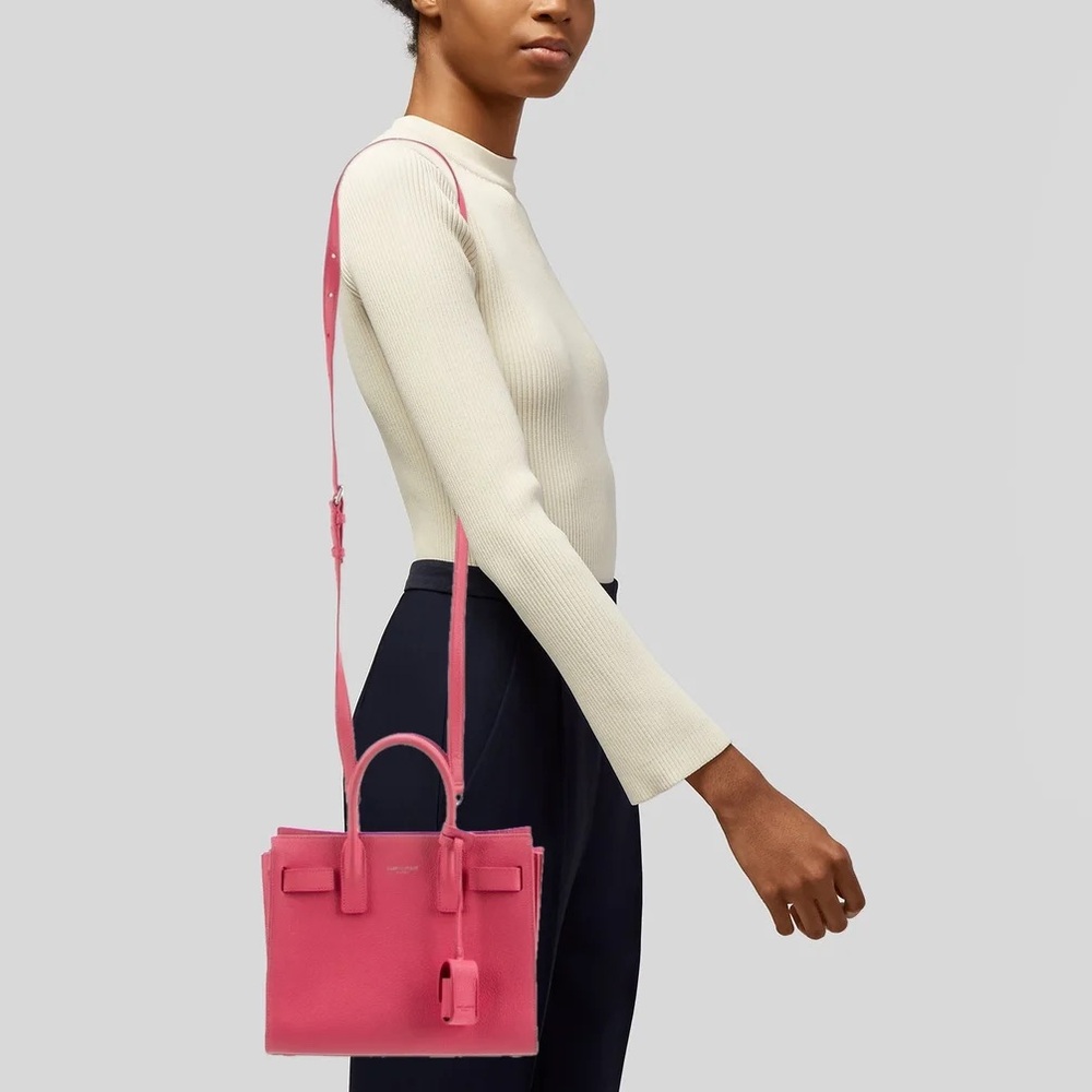 SAINT LAURENT Sac de Jour Nano Bag in Grained Leather - Picture 3 of 9